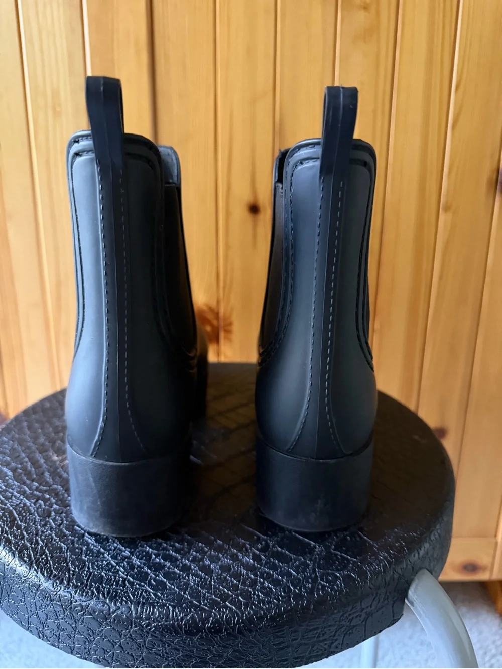 Jeffrey Campbell Black Matte Chelsea Ankle Boots